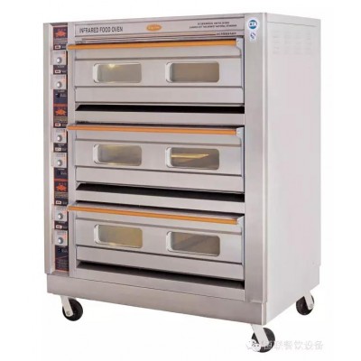 恒联烤箱PL-6-GL-6A三层六盘烤箱