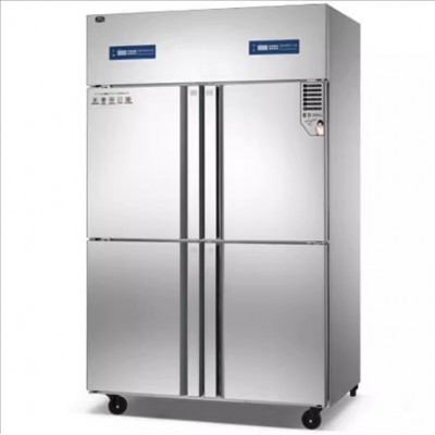 美厨四门商用冰箱大容量立式不锈钢冷柜直冷冷藏冷冻双温冰柜